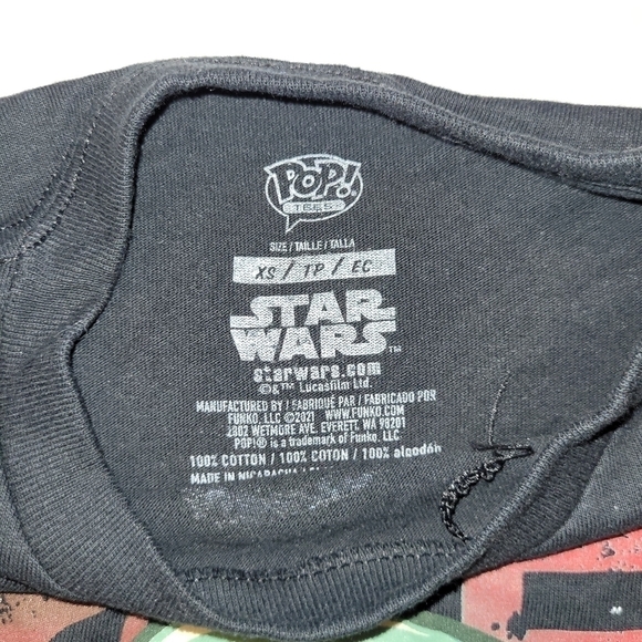 Boy's Medium Graphic T-Shirt With Funko Pop Mini Boba Fett Star Wars - Picture 3 of 6